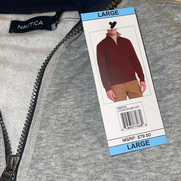 Nautical Quarter Zip (brand new with tags) - Picture 3 of 3